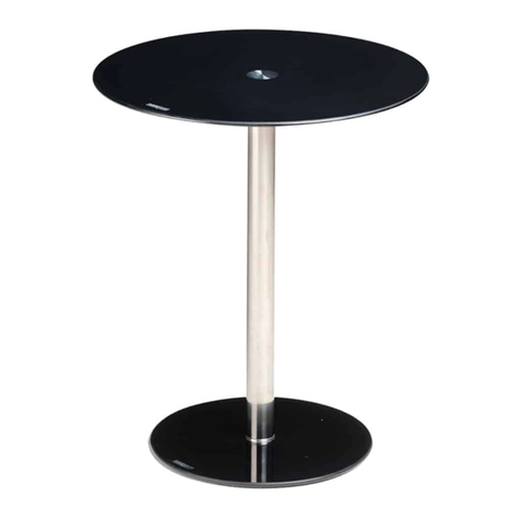 Argos Home hygena Matrix Round Glass Lamp Table Assembly instructions