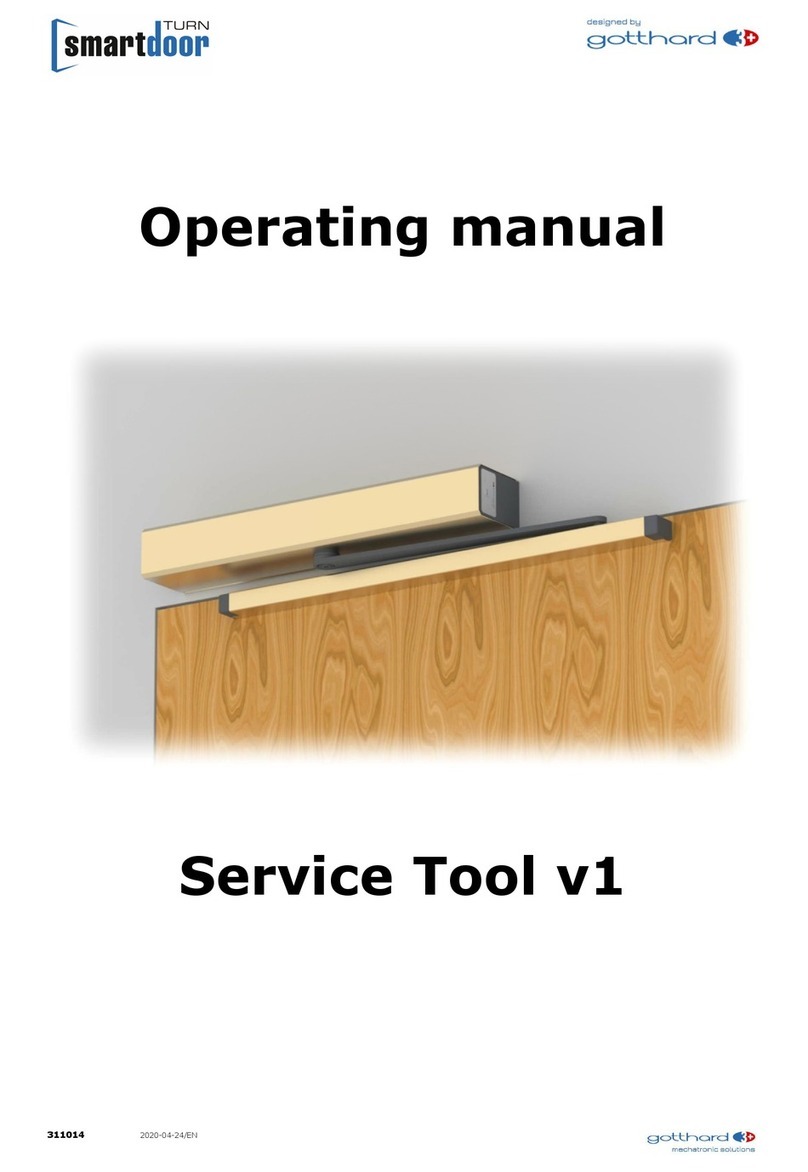 gotthard smartdoor TURN T100 operating manual