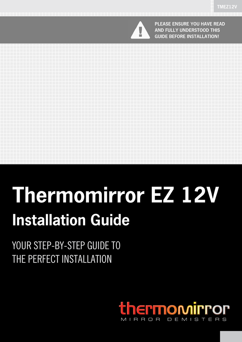 Thermogroup Thermomirror EZ 12V installation guide Thermogroup Thermomirror EZ 12V installation guide