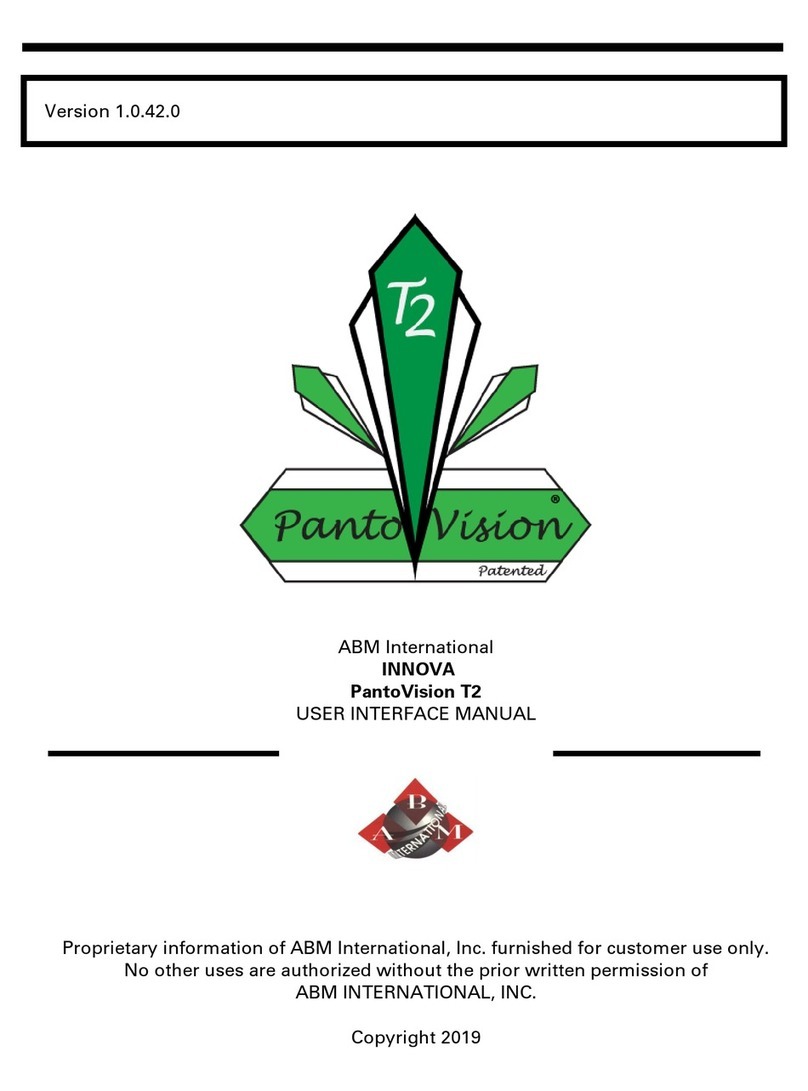 Innova PantoVision T2 USER INTERFACE MANUAL
