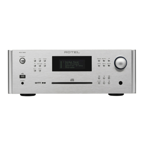 Rotel RCX-1500 owner's manual
