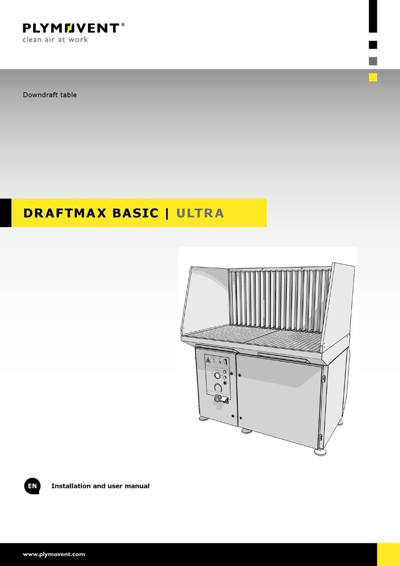 Plymovent DRAFTMAX BASIC ULTR A Installation and user manual
