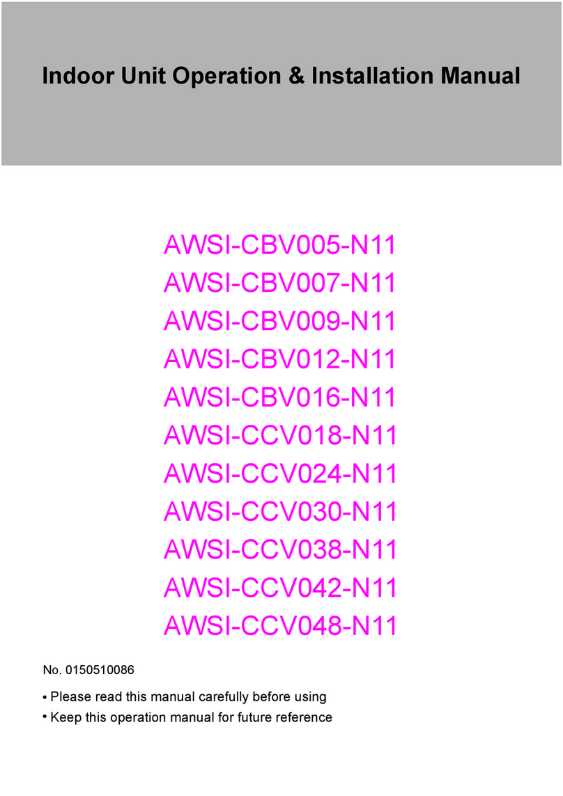 Airwell AWSI-CBV005-N11 User manual
