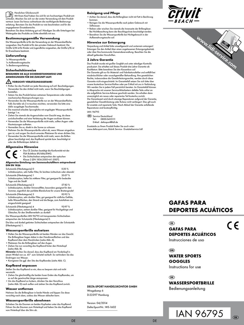 Crivit Beach 96795 Instructions for use