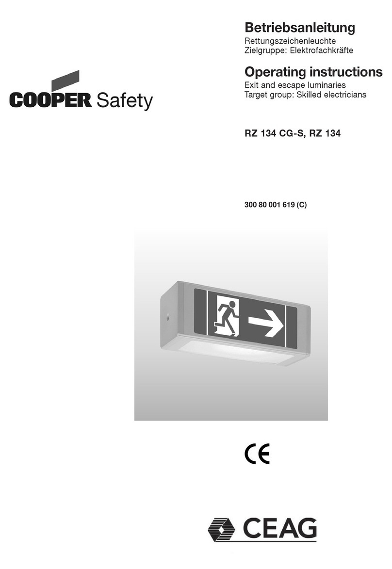 CEAG Cooper Safety RZ 134 CG-S operating instructions