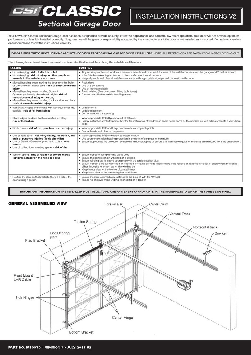 CSI Classic installation instructions CSI Classic installation instructions
