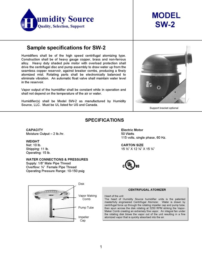 Humidity Source SW-2 manual