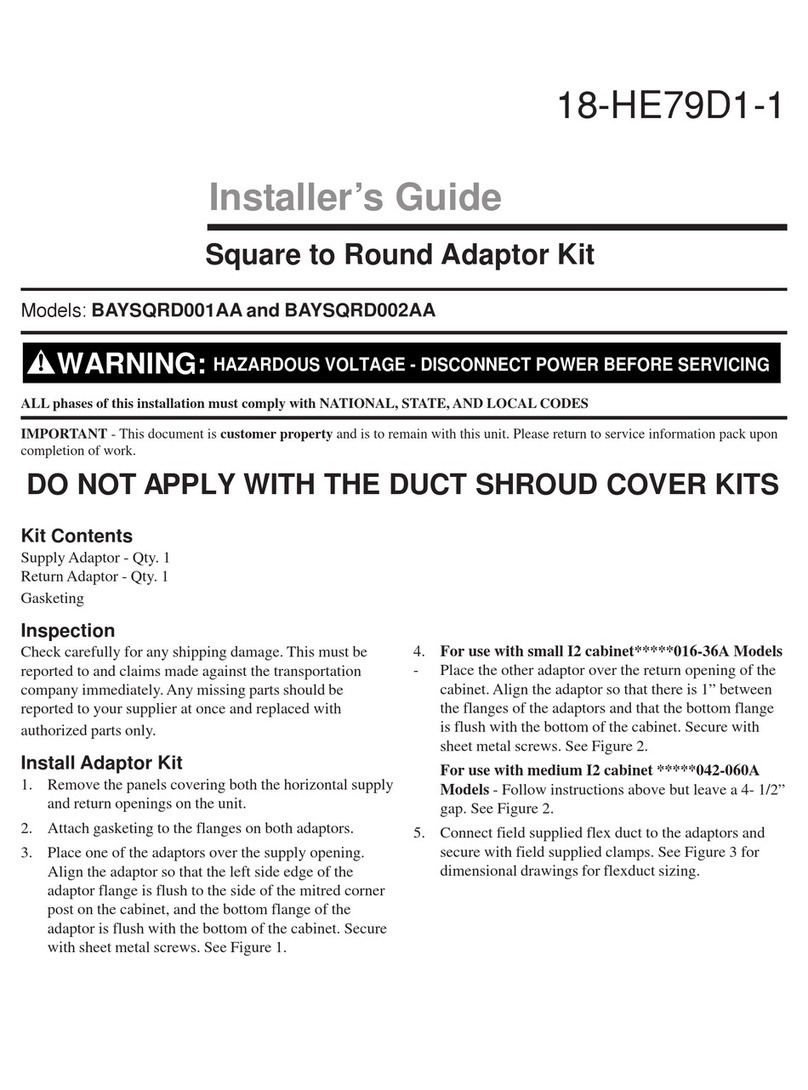American Standard BAYSQRD001AA Assembly instructions