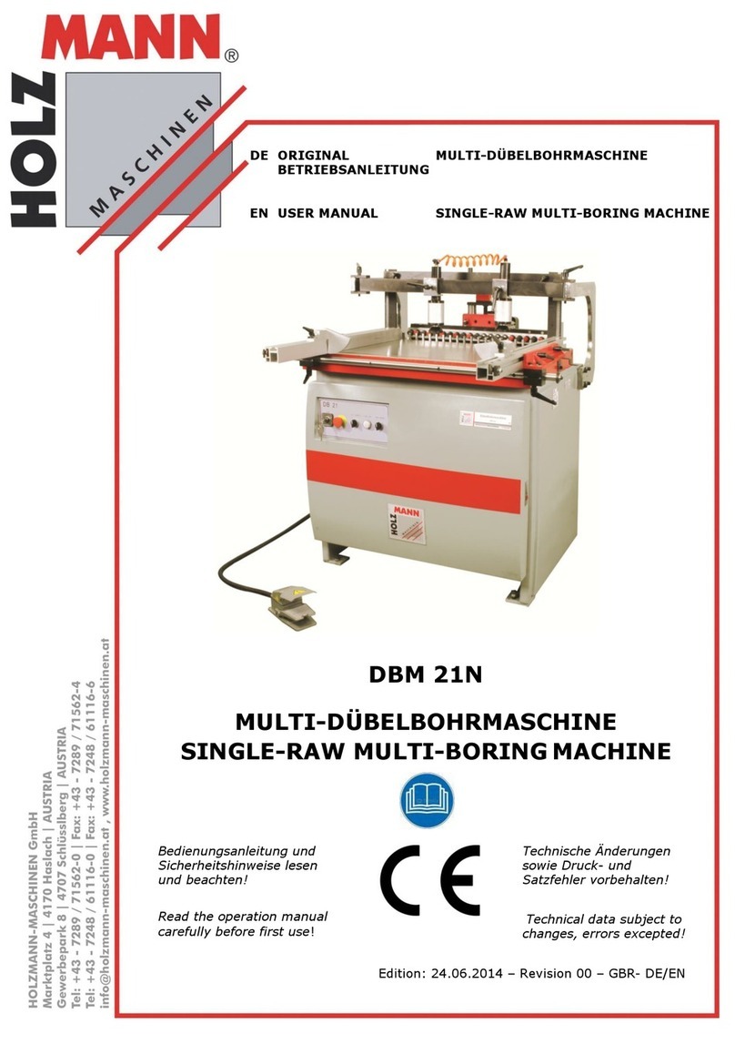 HOLZMANN MASCHINEN DBM 21N user manual
