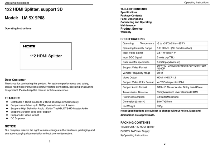 marutsu LM-SX-SP08 operating instructions