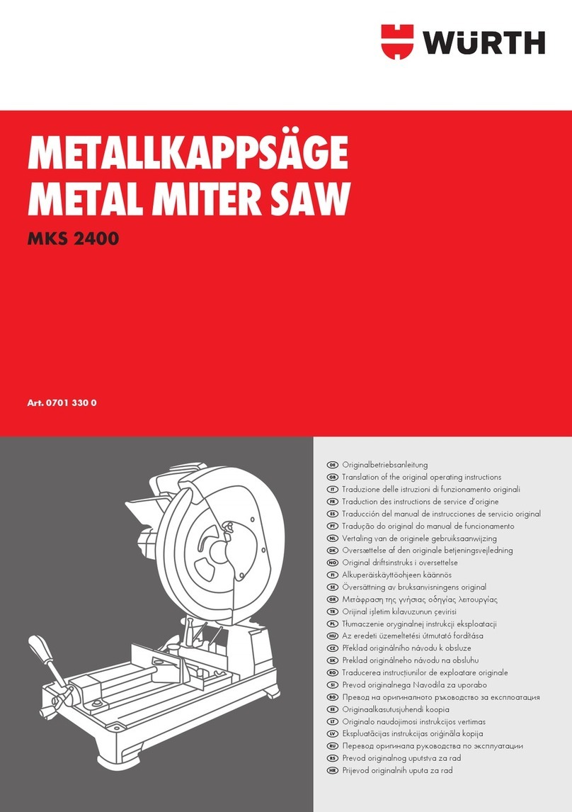 Würth MKS 2400 Translation of the original operating instructions