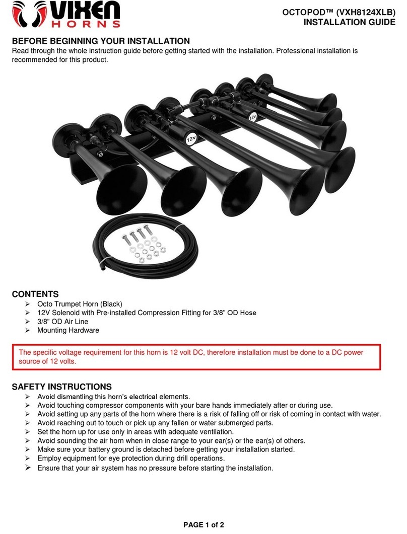 Vixen Horns OCTOPOD installation guide