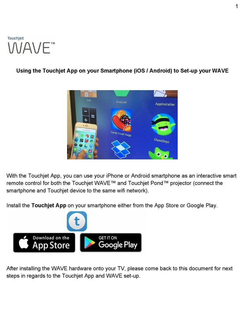 Touchjet WAVE Using