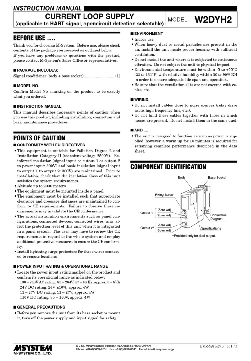 M-system W2DYH2 User manual