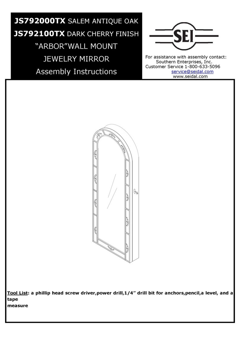SEI Arbor JS792000TX Aassembly Instructions