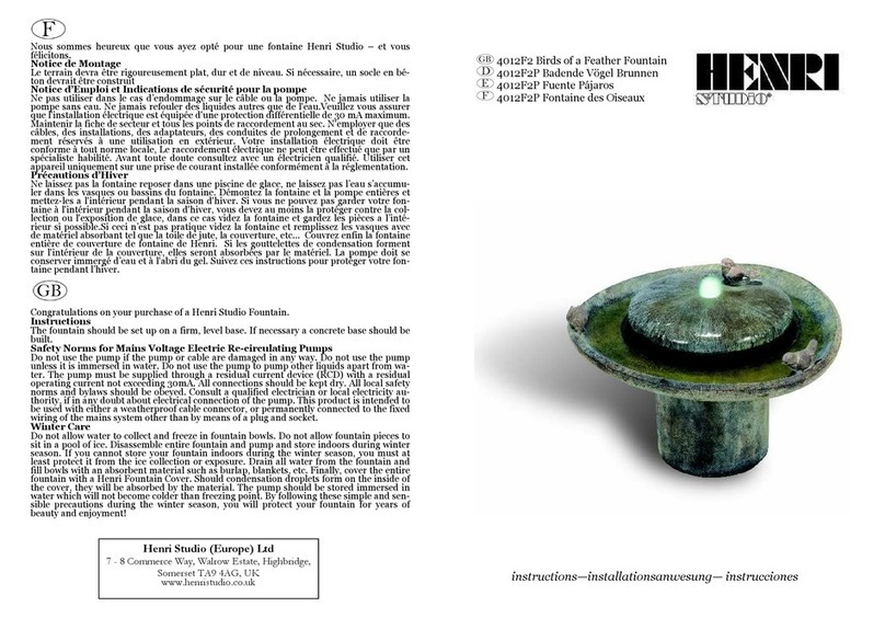 Henri Studio 4012F2 instructions
