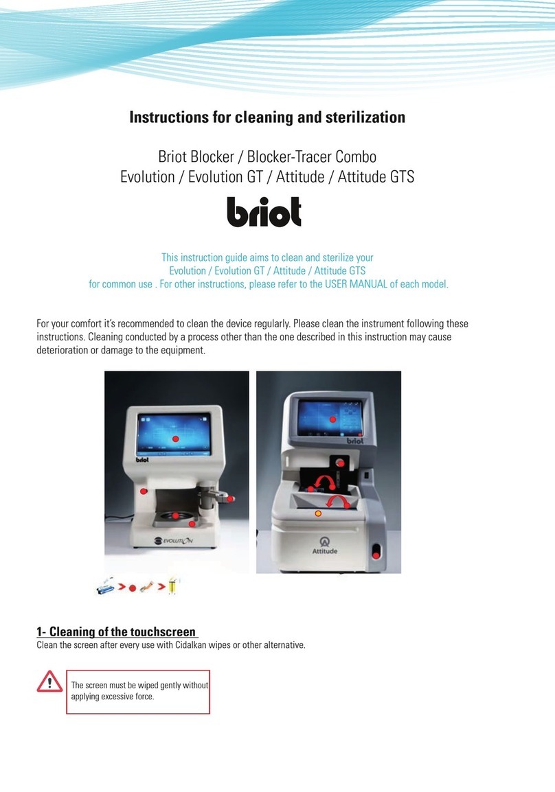 Luneau Technology Briot Evolution Instructions for cleaning and sterilization