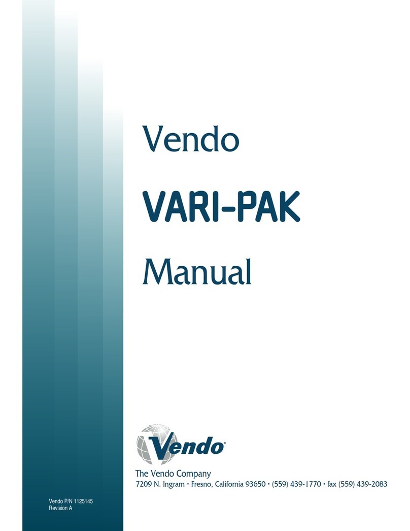 Vendo VARI-PAK 450 User manual Vendo VARI-PAK 450 User manual