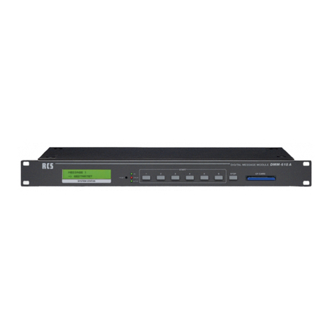 RCS AUDIO-SYSTEMS DMM-618A operating instructions