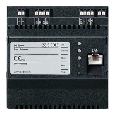 SSS Siedle SG 650-0 Installation and operation manual