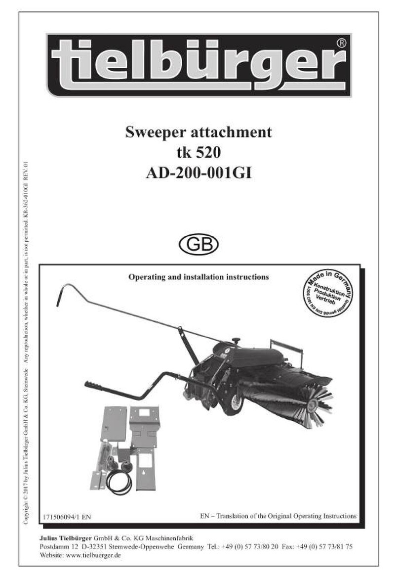 TIELBURGER tk 520 Operating and installation instructions