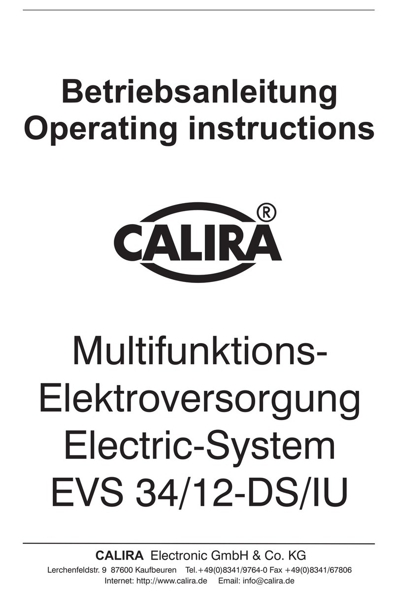 Calira EVS 34/12-DS/IU operating instructions