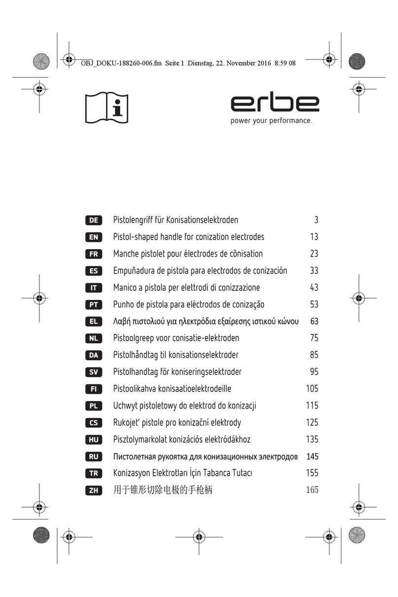 Erbe 20190-041 Notes on Use Erbe 20190-041 Notes on Use