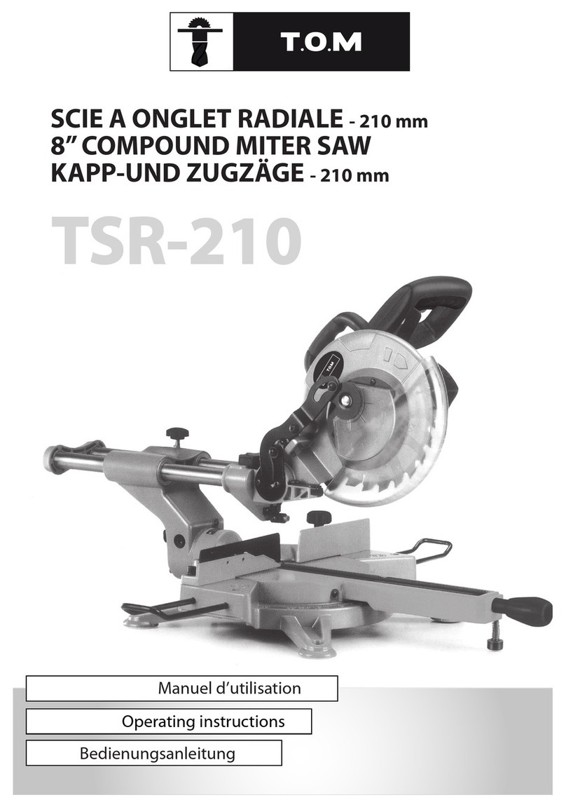 T.O.M TSR-210 User manual