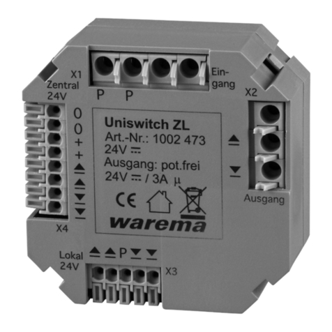WAREMA Uniswitch ZL User manual