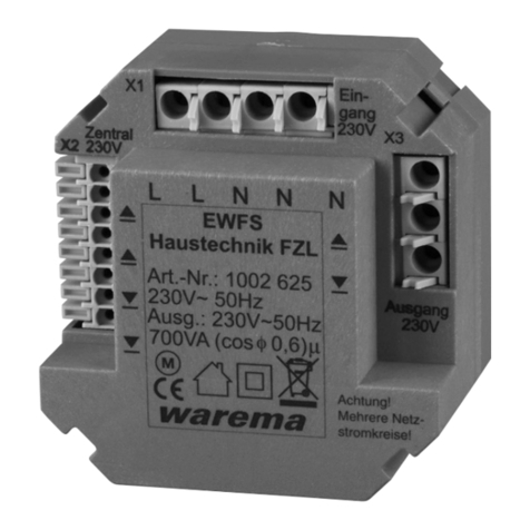 WAREMA EWFS Haustechnik FZL Operating and installation instructions