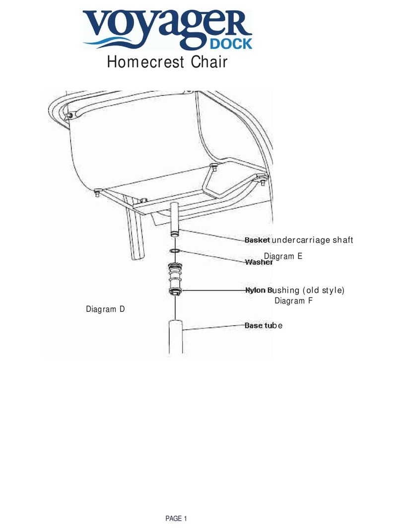 Voyager Dock Homecrest Chair manual