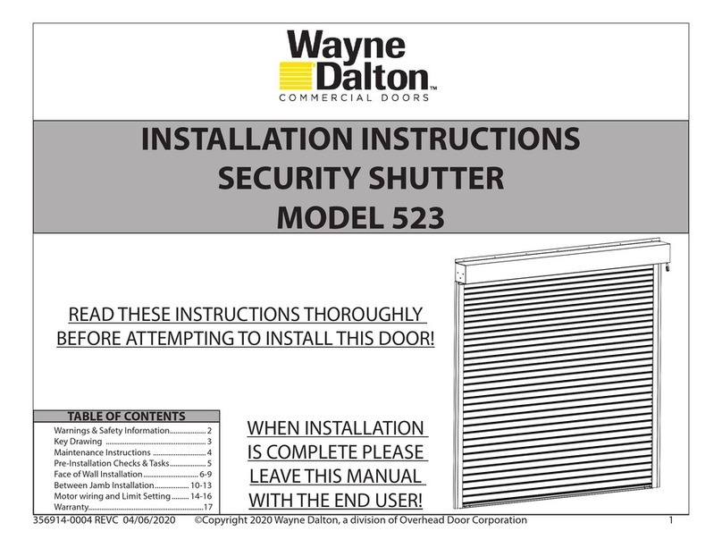Wayne-Dalton 523 installation instructions Wayne-Dalton 523 installation instructions