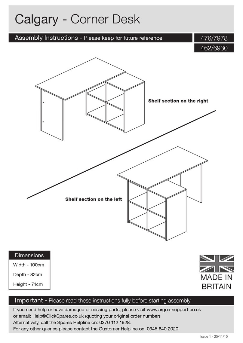 Argos Calgary 476/7978 Assembly instructions