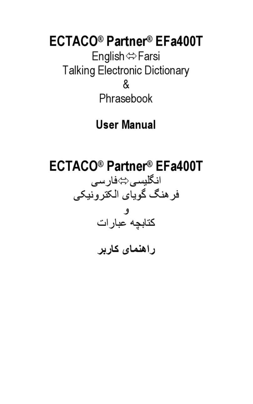 Ectaco Partner EFa400T user manual