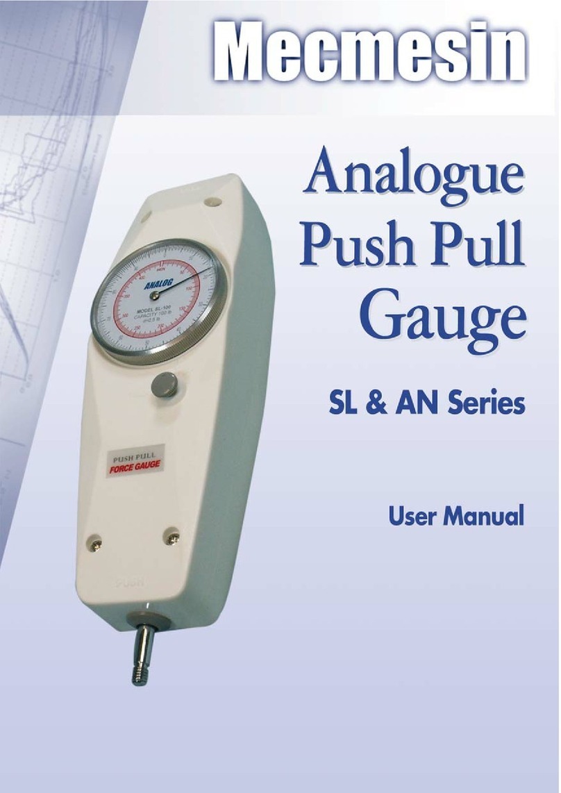 Mecmesin SL Series user manual