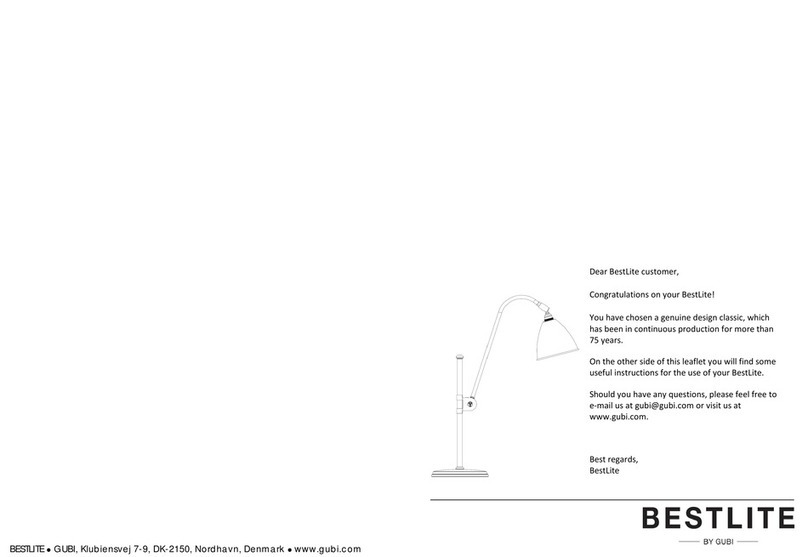 GUBI BESTLITE 187202 User manual