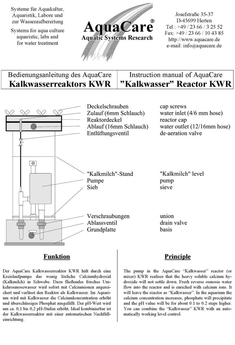 AquaCare Kalkwasser Series instruction manual AquaCare Kalkwasser Series instruction manual