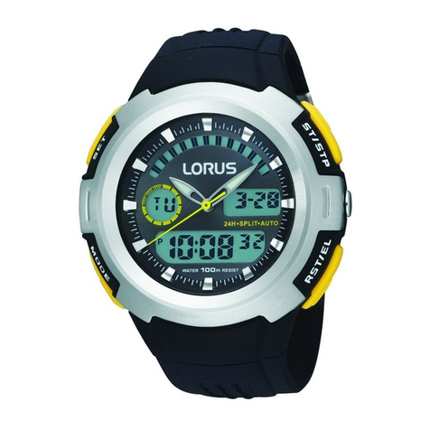 LORUS Z012 User manual