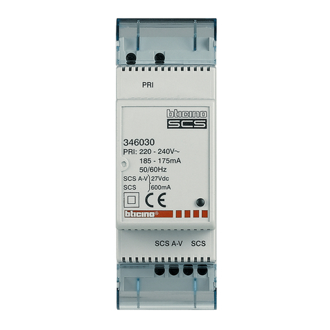 Bticino 346030 User manual