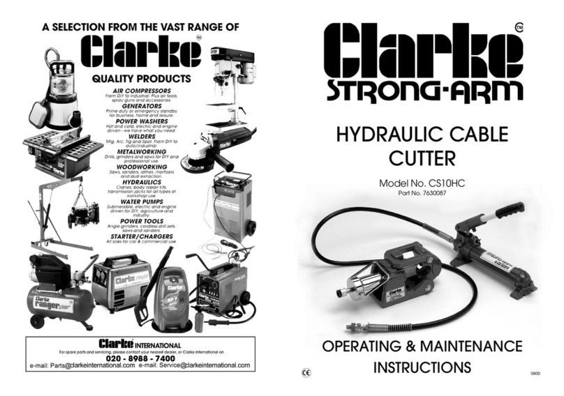 Clarke Strong-Arm CS10HC Installation and operation manual