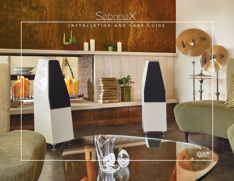 WILSON AUDIO SabrinaX Assembly instructions