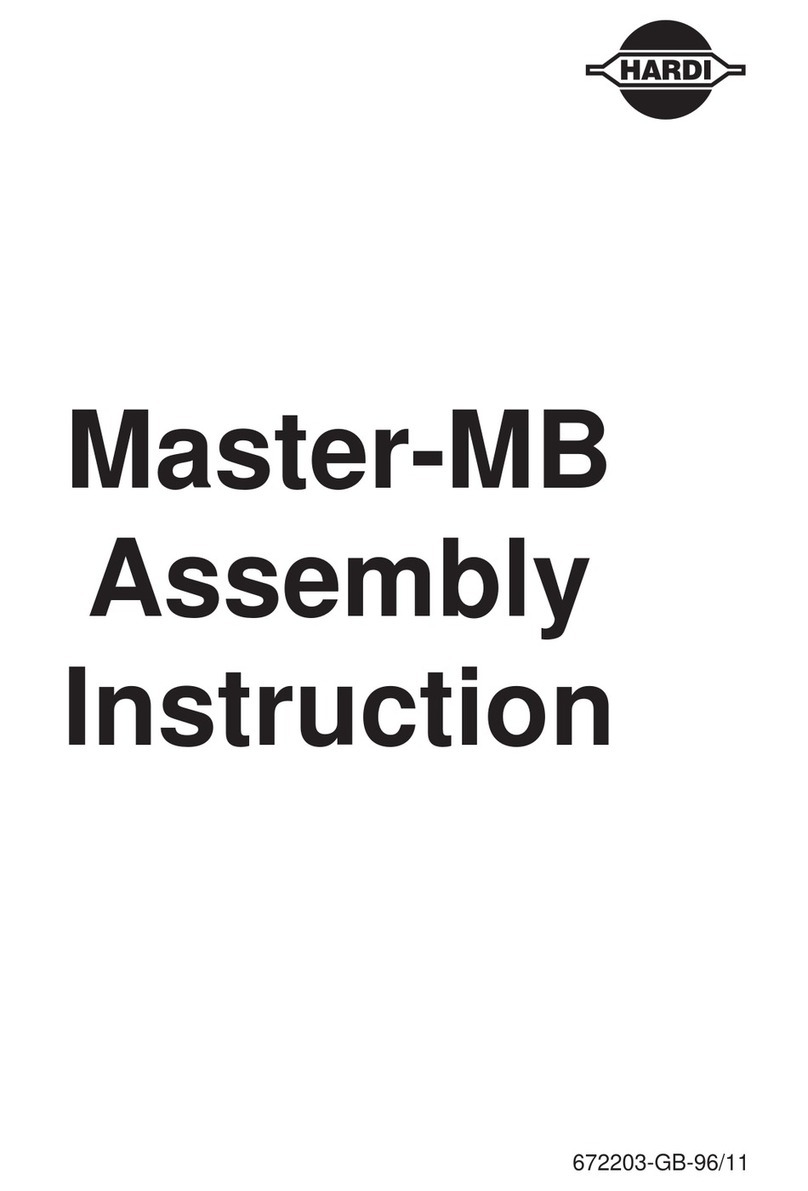 Hardi Master-MB Series Assembly instruction
