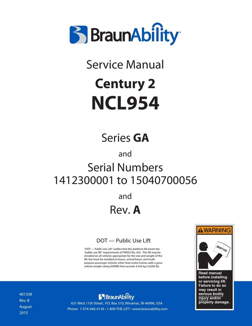 BraunAbility GA Series Service manual BraunAbility GA Series Service manual
