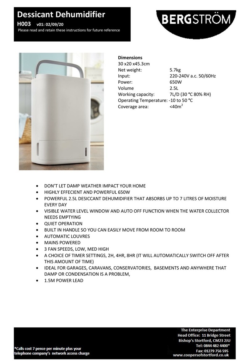 Bergstrom H003 Instructions for use