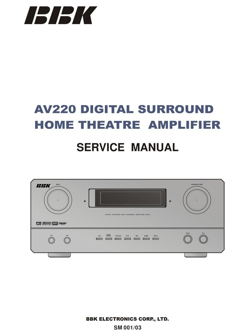 BBK AV220 Service manual