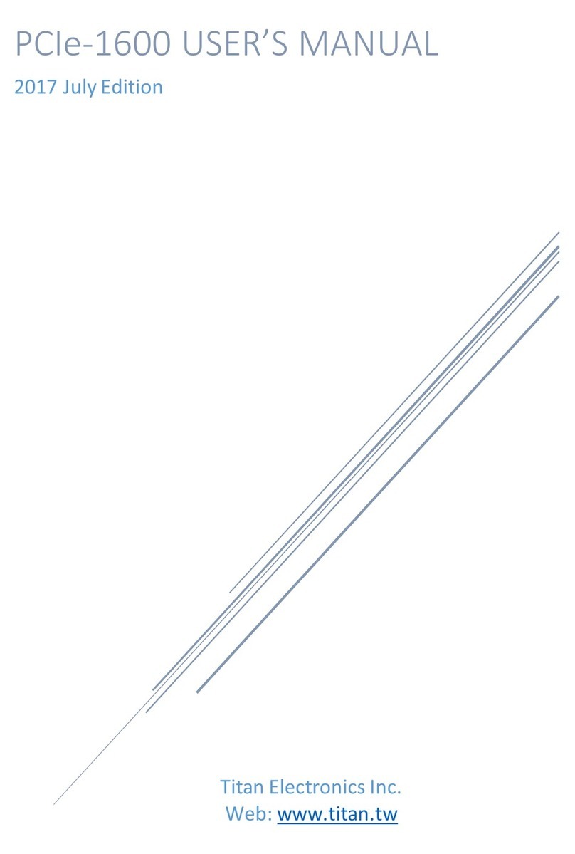 Titan Electronics PCIe-1600 user manual