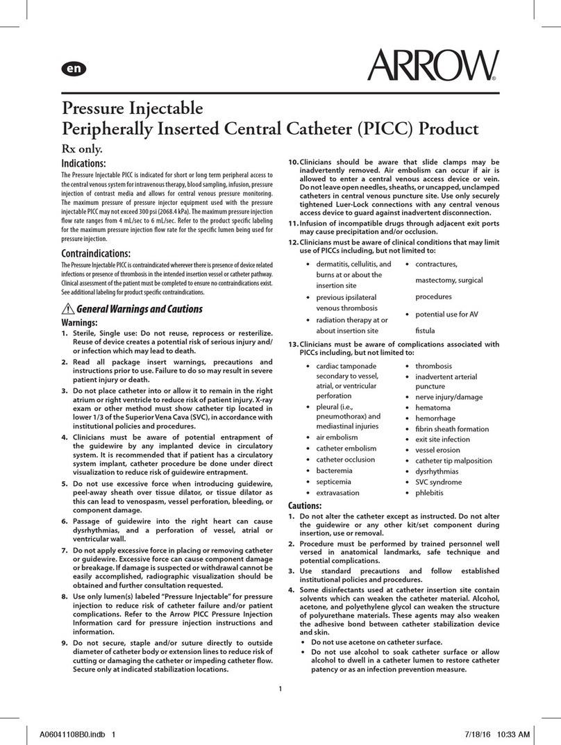 Teleflex Arrow PICC manual