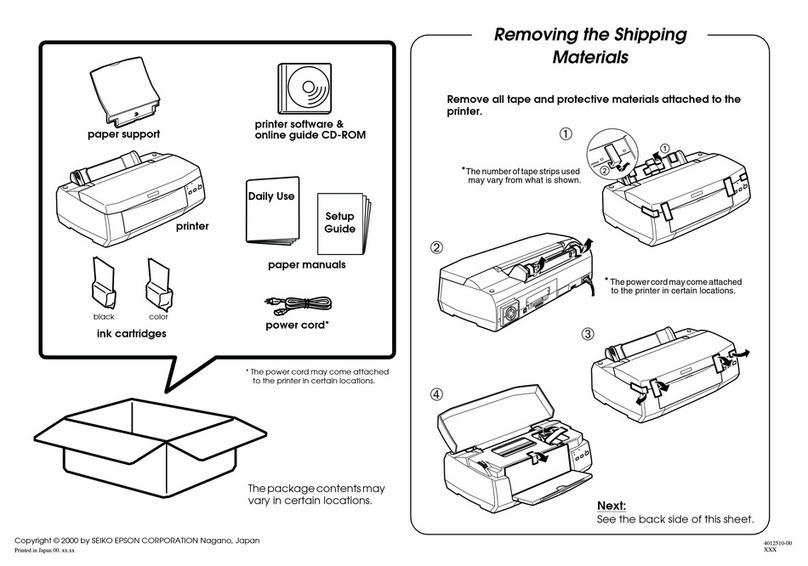 Epson Stylus Color 980 User manual