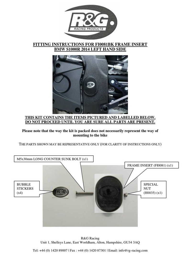 R&G FI0081BK Fitting instructions