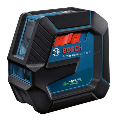 Bosch Professional GLL 2-15 G User manual